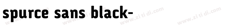 spurce sans black字体转换